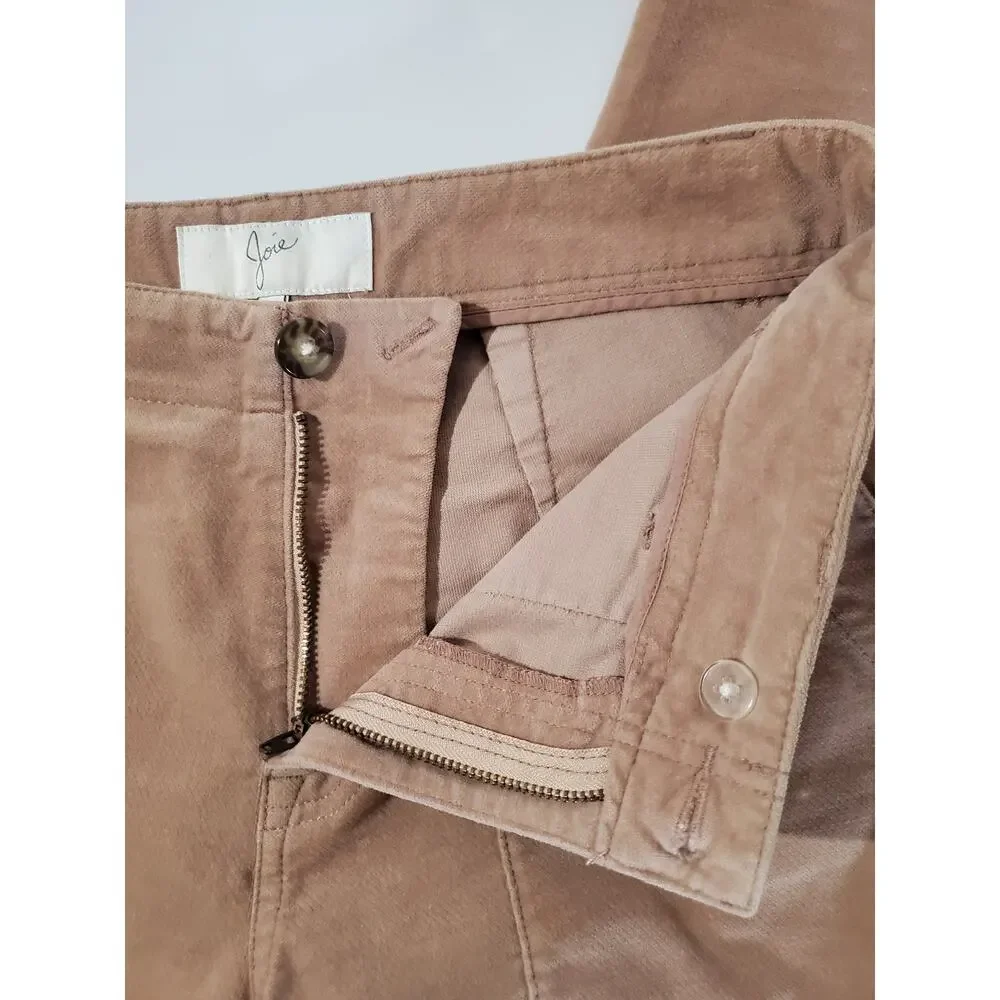 Joie Painter Chino Pants In Deep Blush Womens Size 26 Relaxed Cropped Straight